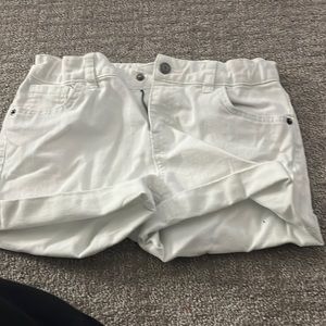 Cat and Jack white jean shorts never worn and great condition